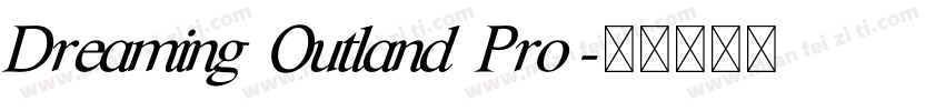 Dreaming Outland Pro字体转换
